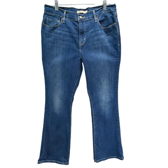 Levi's Denim - Levis 515 Boot Cut Jeans Womens 12 Blue Medium Wash Mid Rise Stretch Classic